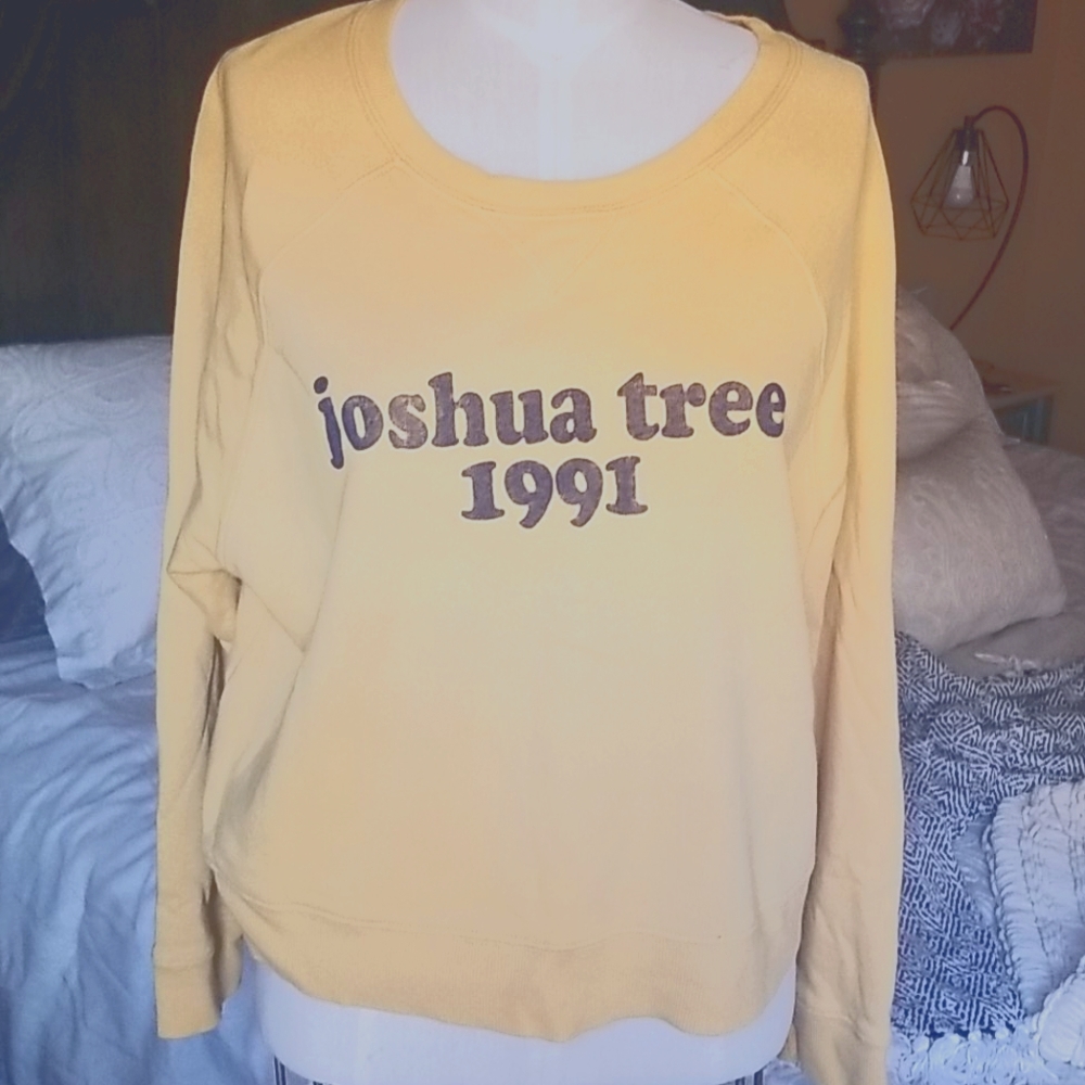 Grayson Threads Yellow Joshua Tree 1991 Sweater
